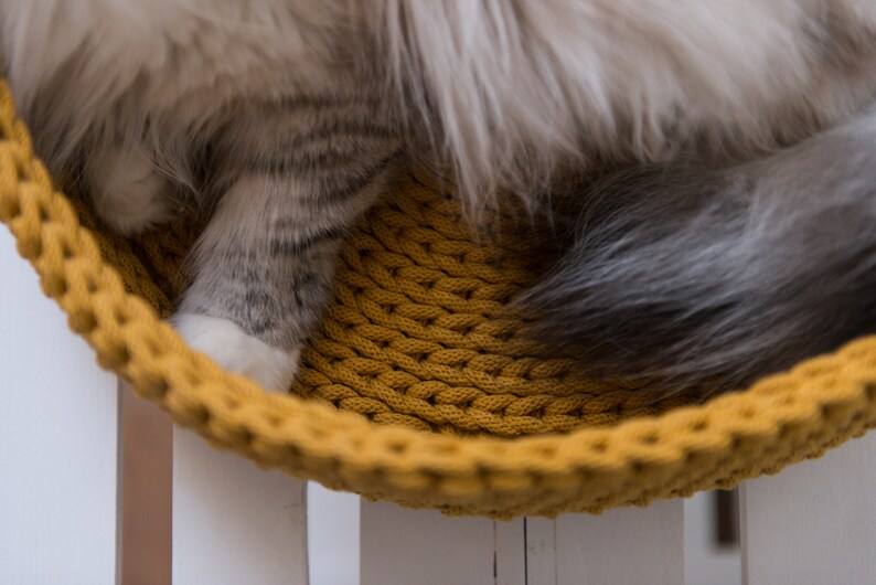 Cat Nest, 5 colours. Cotton cat cave, crochet cave, cat supplies, cat accessories, cat bedding, cat bed, knitted cat bed, beds for cats